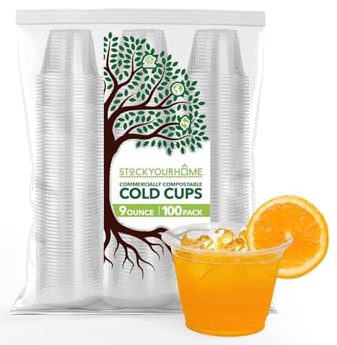 Eco-Friendly 9 oz Compostable Cold Cups for Sustainable