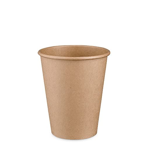 GUSTO [12 oz. - 100 Count Kraft Disposable Paper Cups, Hot Coffee Cups Brown Unbleached - Eco-Friendly Cups (Formerly Comfy Package) 4