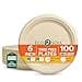 ECO SOUL Compostable Paper Plates 6 Inch (100 Count) Heavy Duty Disposable Dessert Plates, Eco-Friendly Sugarcane Bagasse Small Plates For Appetizer- Natural Brown 3
