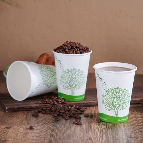ECOLipak 240 Count 12 oz Compostable Paper Cups - Cups 3