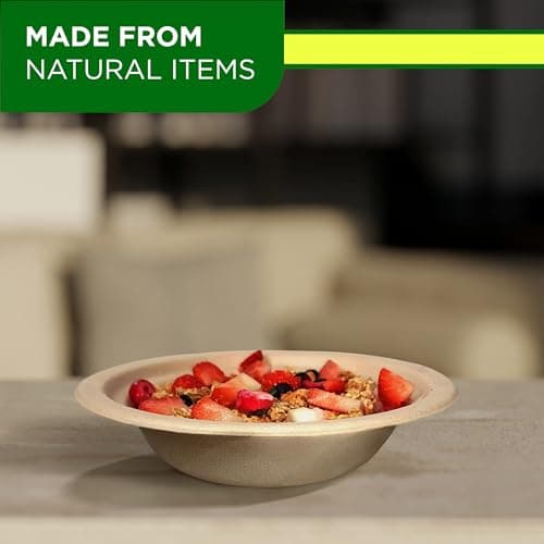 150-piece 150 Eco-Friendly 16 OZ Compostable Bowls for Sustainable Entertaining 3