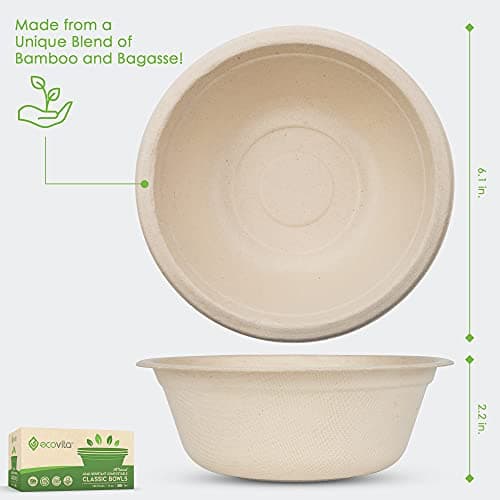 16-oz Eco-Friendly 150-Pack 16 oz. Compostable Paper Bowls for Sustainable Entertaining 2