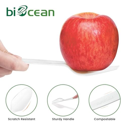 190-piece Eco-Friendly 190-Count Compostable Cutlery Set for 2