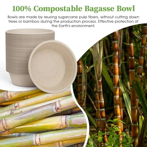 150-piece 150 Eco-Friendly 20 oz Paper Bowls for Sustainable Dining and Entertaining 3