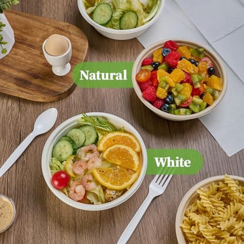 150-piece 150 Eco-Friendly 20 oz Paper Bowls for Sustainable Dining and Entertaining 6