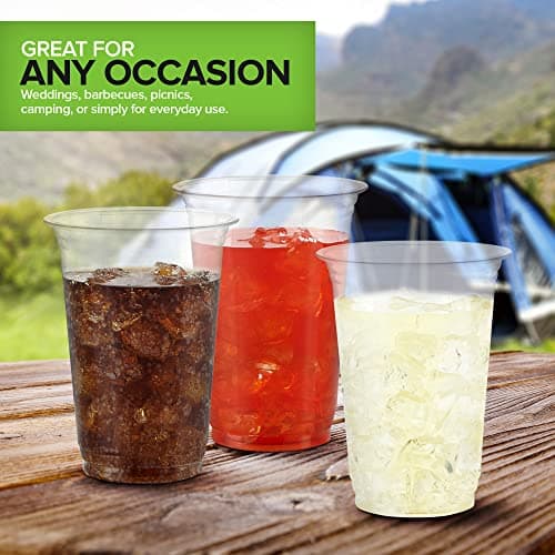 Stock Your Home Compostable Cold Cups 16 oz (1000 Pack), Plant Based Eco Friendly Disposable Cups for Water, Wine or Beer Samples 7