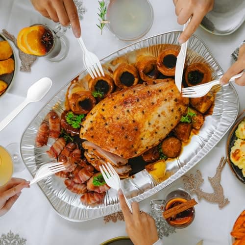190-piece Eco-Friendly 190-Count Compostable Cutlery Set for 6