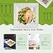 ECOLipak 120 Pack Compostable Paper Plates, 10 inch and 8 inch Heavy Duty Eco friendly Sugarcane Biodegradable Disposable Square Plates for Party Dinner Birthday 12