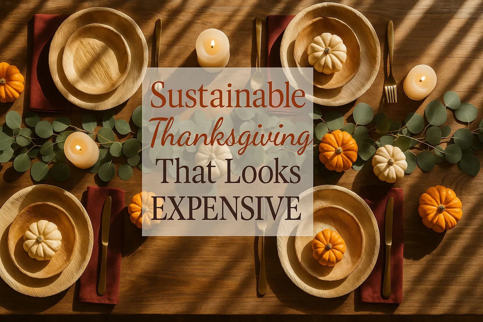 Sustainable Thanksgiving That Looks EXPENSIVE
