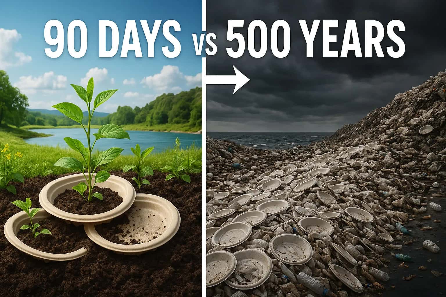 compostable plates vs plastic plates