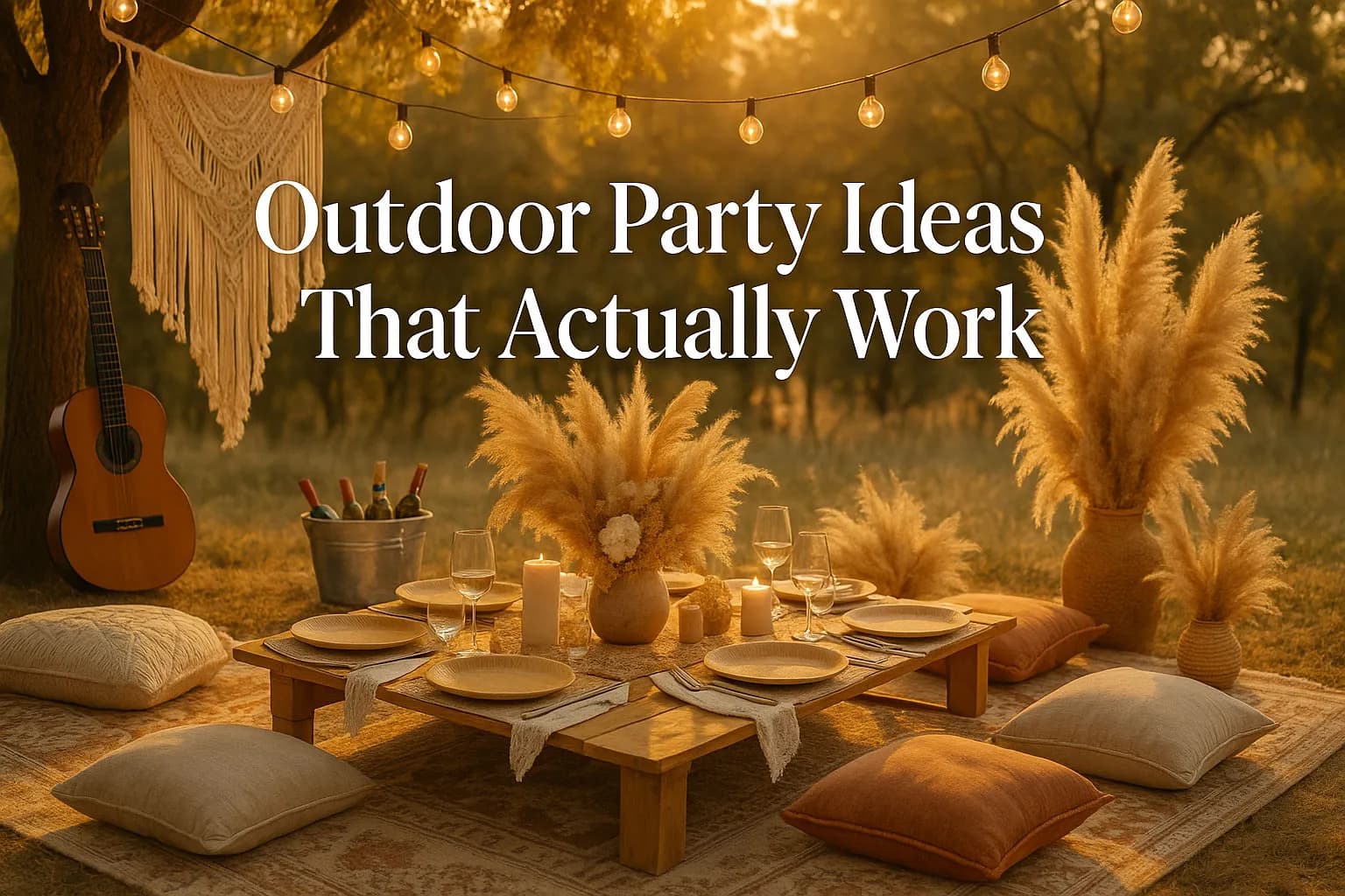 eco-friendly party ideas outside that actually work